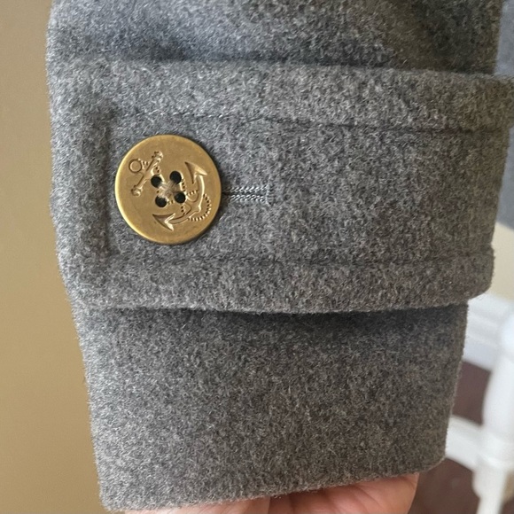 LANDS’ END Double Breasted Pea Coat - Picture 8 of 9